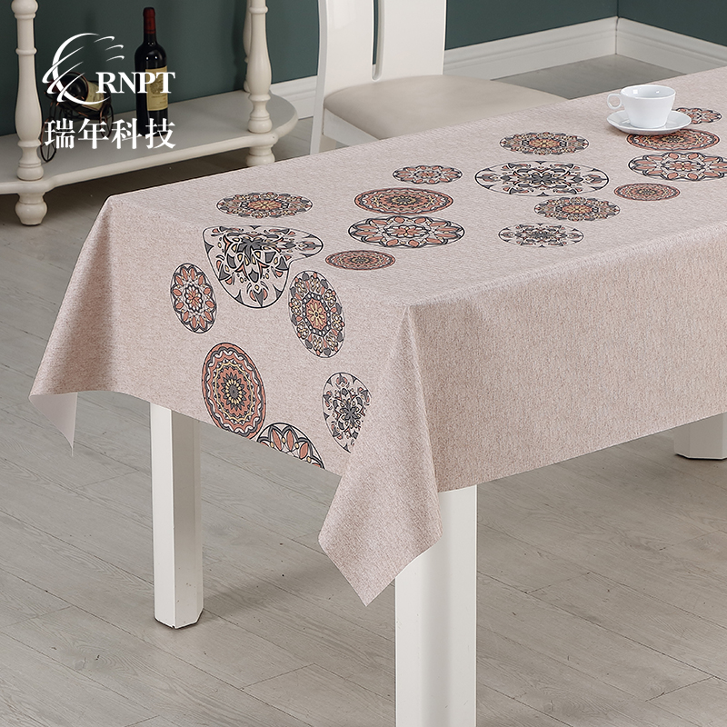 防水棉麻桌布圖片