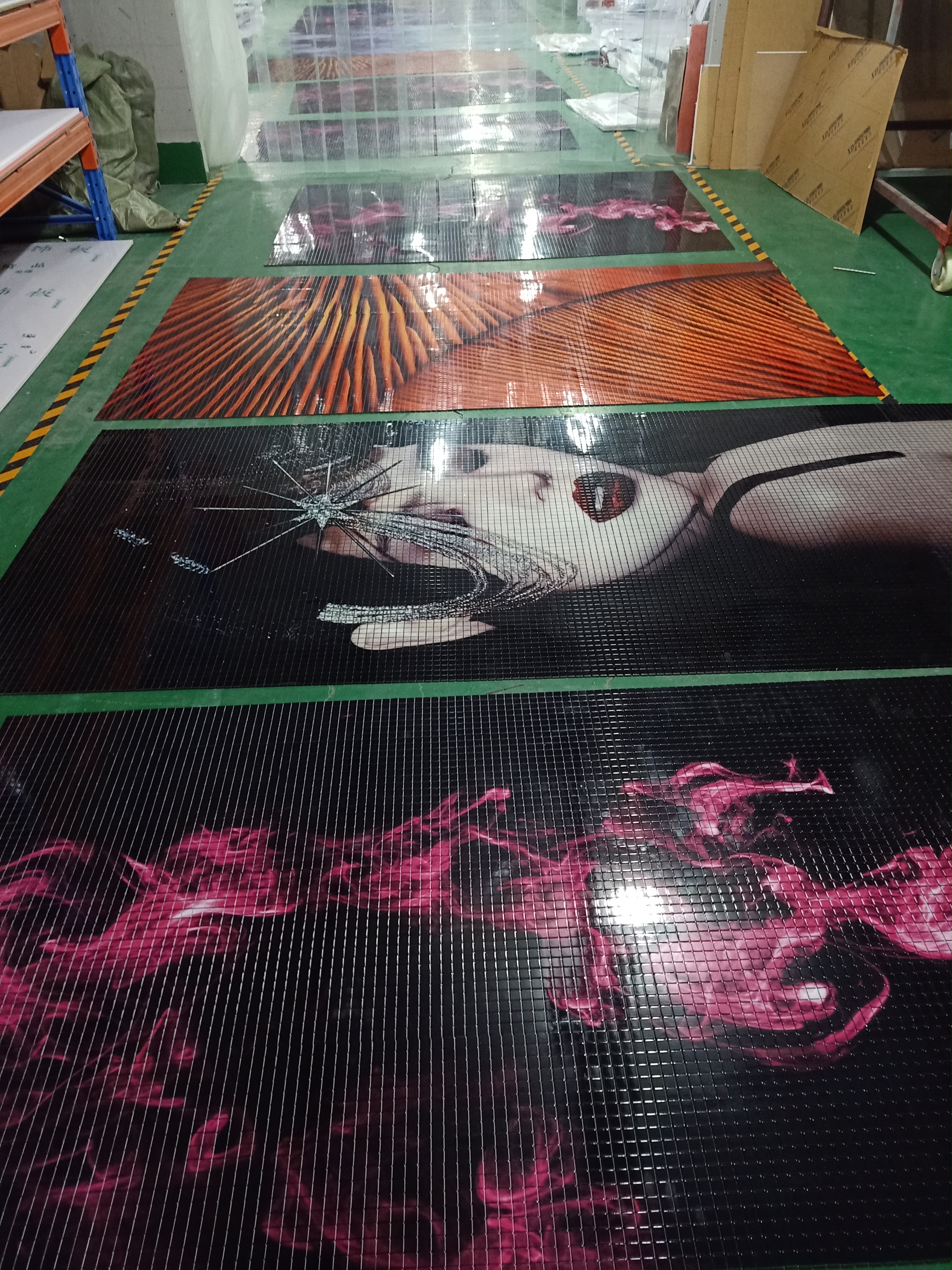 工廠生產(chǎn)：噴繪馬賽克 馬賽克壁畫圖片