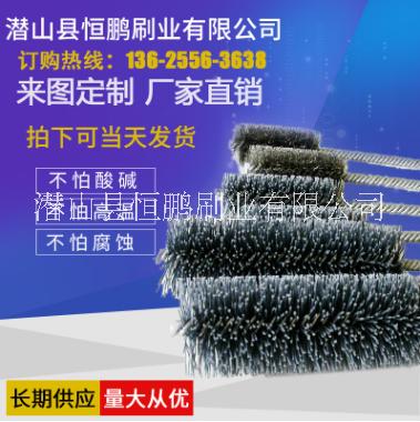 尼龙丝洗瓶刷，管道刷，试管刷子 管道清洗设备 工业管道清洗 管道清洗图片