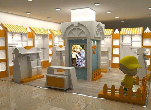 南充童裝服裝展柜訂做圖片