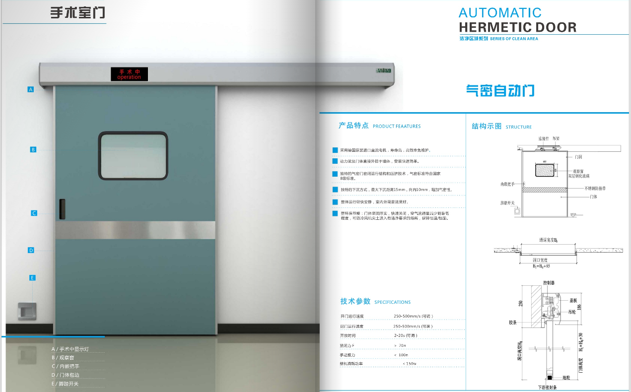 ICU電動門圖片/ICU電動門樣板圖 (2)