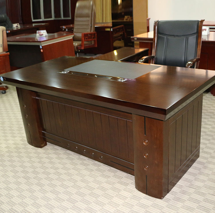 實(shí)木辦公桌圖片/實(shí)木辦公桌樣板圖 (1)