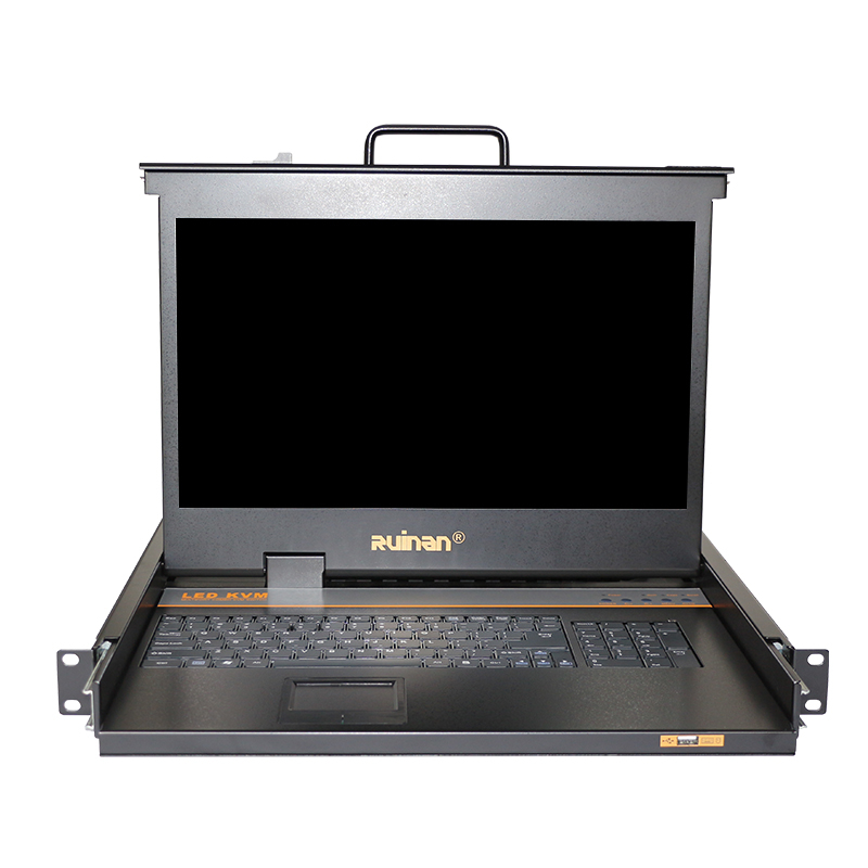 瑞南17.3寸 VGA/瑞南VGA/HDMI/DVI可選端口 高清寬屏 KVM轉(zhuǎn)換器