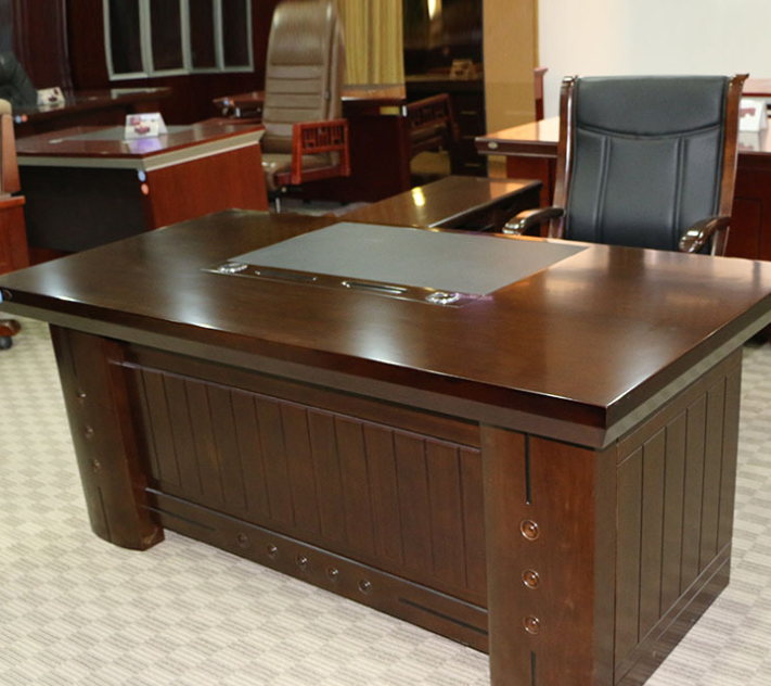實(shí)木辦公桌圖片/實(shí)木辦公桌樣板圖 (3)