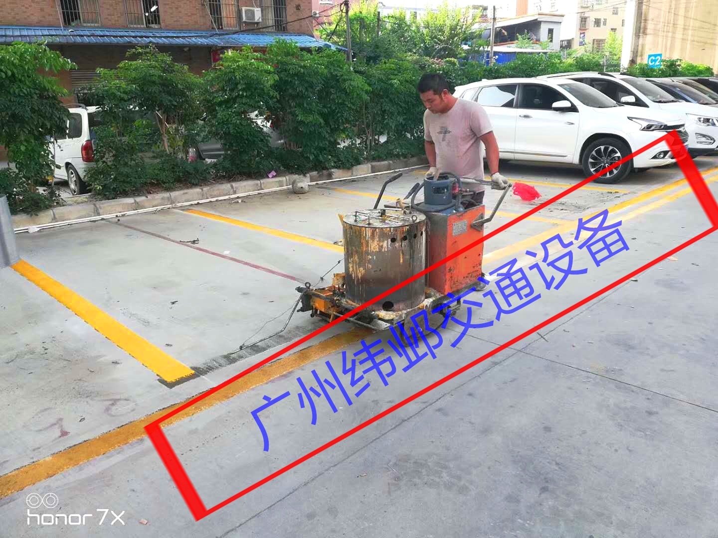 車位劃線圖片/車位劃線樣板圖 (2)