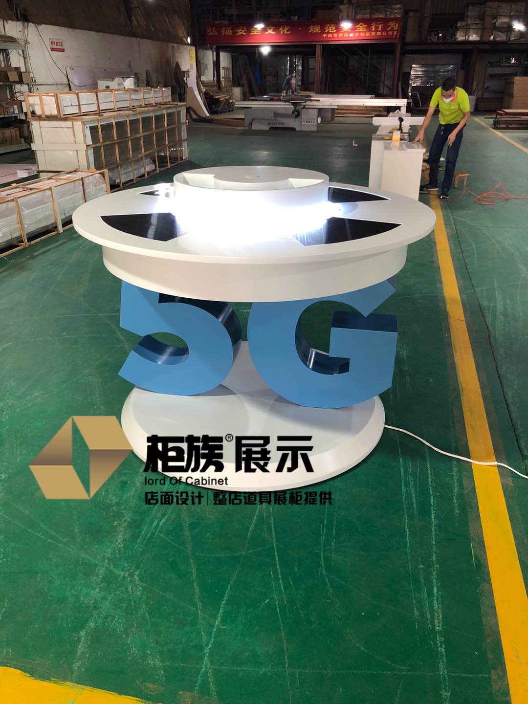 铁质5G手机玻璃柜厂家  5G新款维修台实物图图片