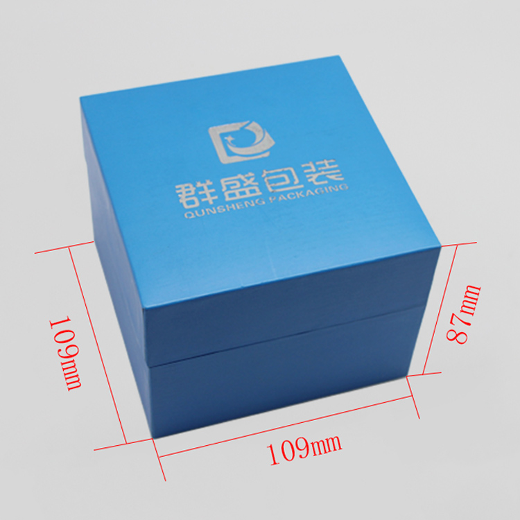 廣東廠家定制PU手表盒  藍(lán)色手表包裝盒 男士禮盒 工廠量身訂制