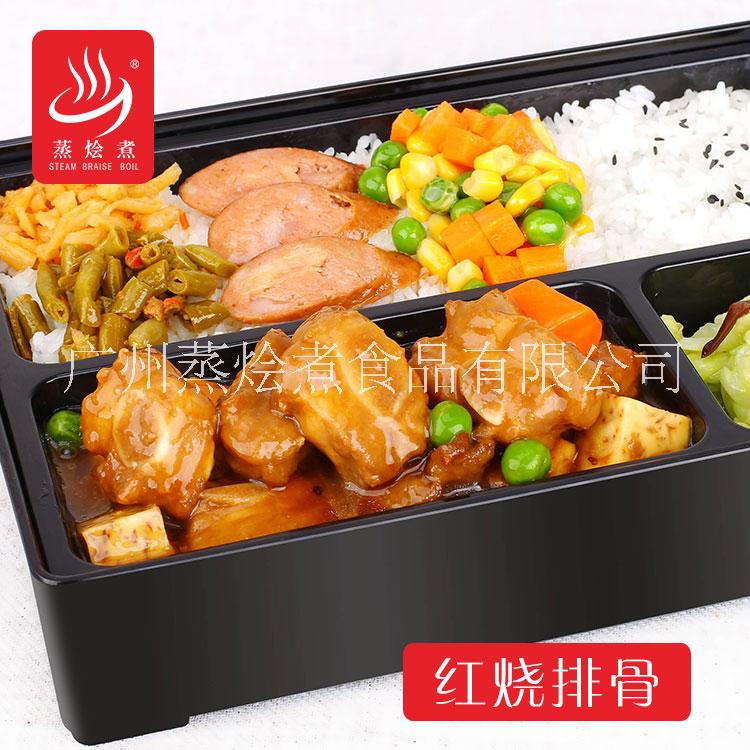 廣東快餐速成菜廠家批發(fā)配送紅燒排骨外賣蓋澆飯料理包