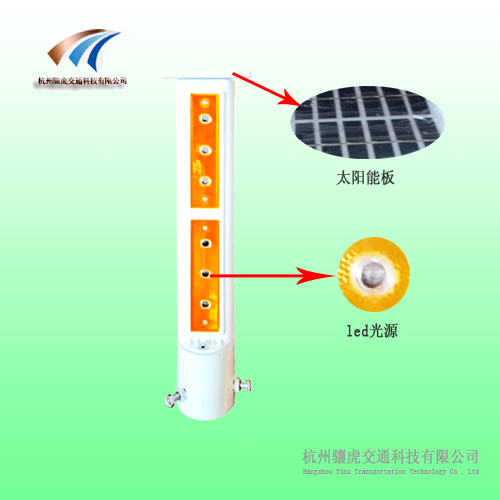 太阳能边缘灯，同步柱帽灯图片