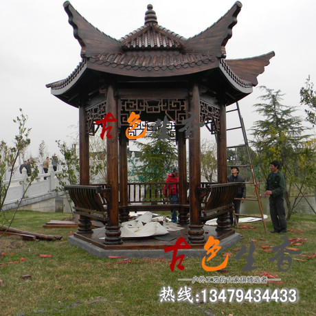 四角戶外涼亭圖片/四角戶外涼亭樣板圖 (2)