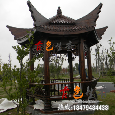 四角戶外涼亭圖片/四角戶外涼亭樣板圖 (3)