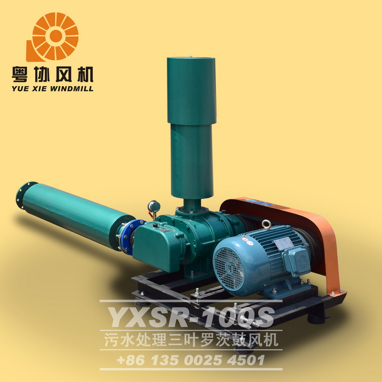 YXSR-100S广东粤协牌YXSR-100S型三叶罗茨鼓风机污水池曝气净化降解风机