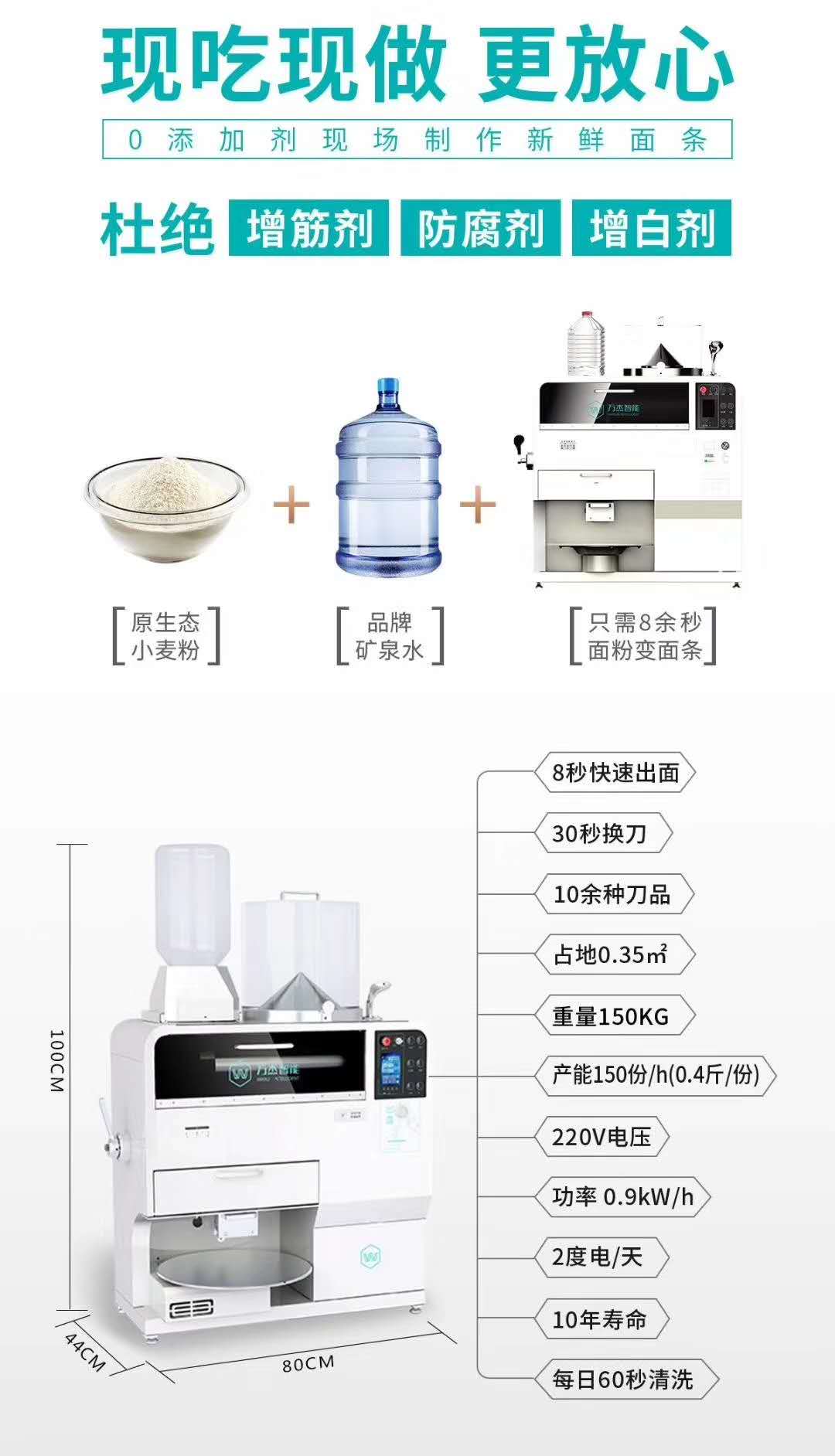 8秒万杰鲜面条机图片