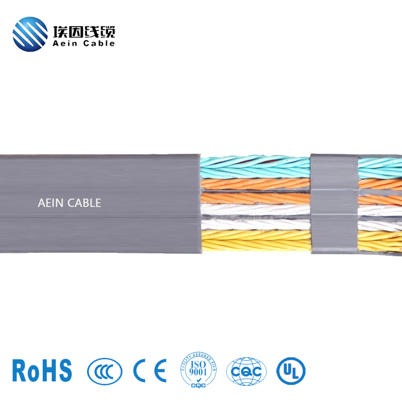 耐低温 PVC 扁电缆输送技术/电梯应用牢固耐用图片