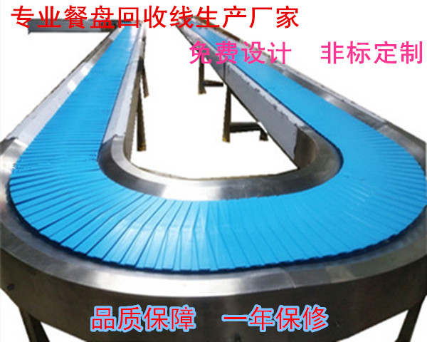 非標(biāo)定制餐盤回收塑料鏈板流水線圖片