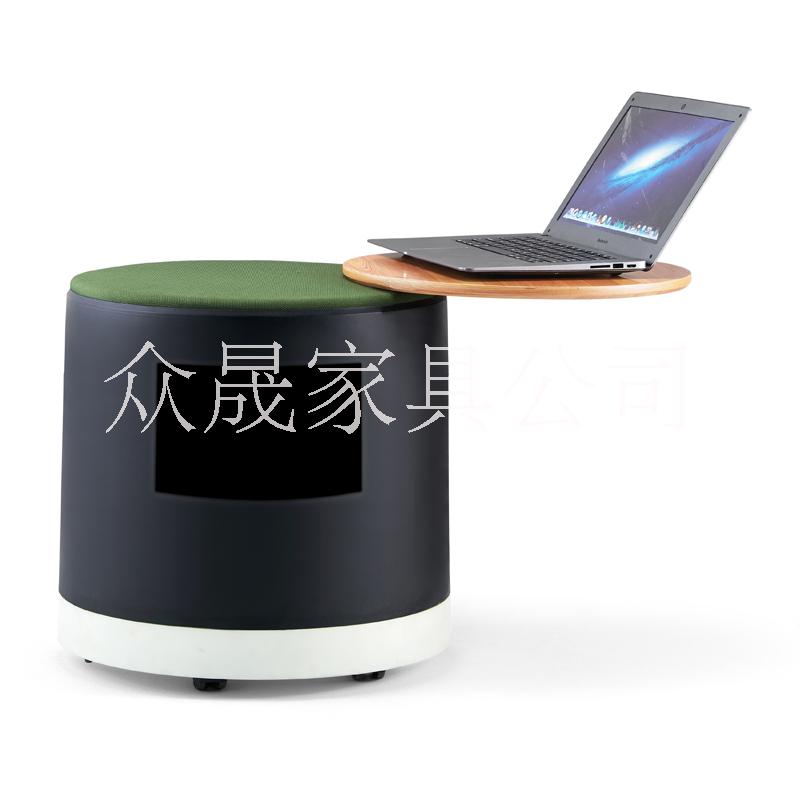 深圳眾晟休閑洽談可儲(chǔ)物培訓(xùn)圓凳圖片