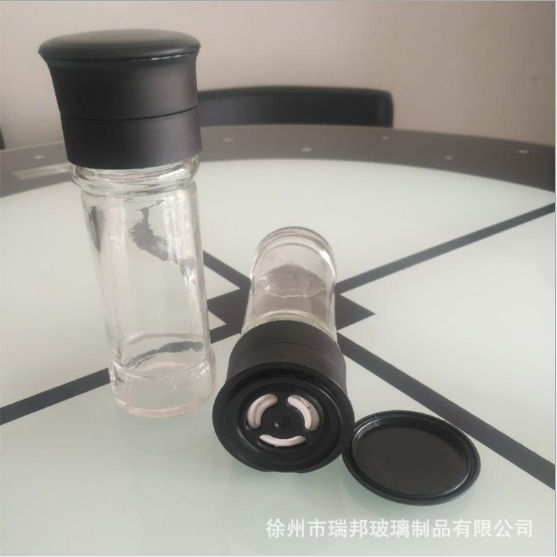 现磨手动胡椒研磨器玻璃 小号陶瓷芯 黑胡椒粉厨房用品调味瓶海盐图片