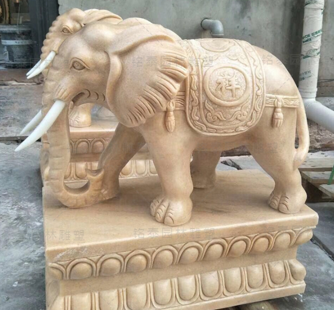 石雕大象圖片/石雕大象樣板圖 (4)