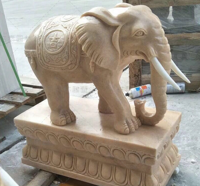 石雕大象圖片/石雕大象樣板圖 (1)