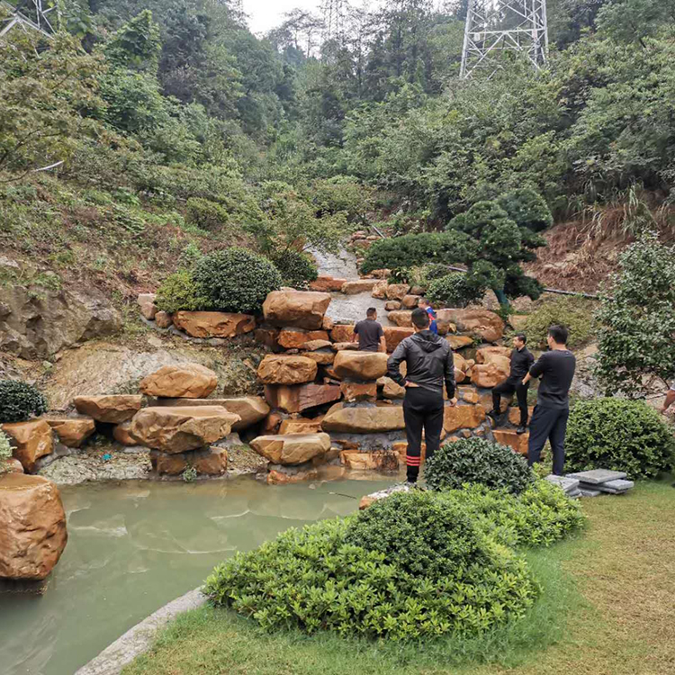 江西天然精品黄蜡石别墅园林装饰造景假山石户外草坪点缀黄色石头