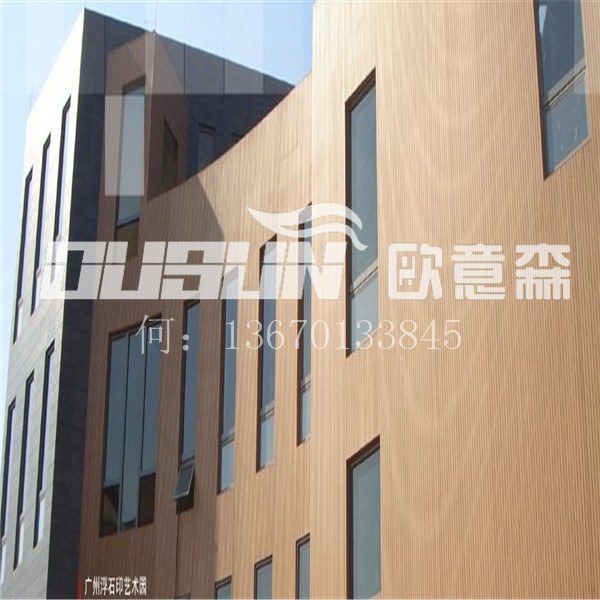 广东木塑厂家供应防火阻燃木塑墙板建筑外墙使用耐候性好 防火阻燃木塑墙板图片