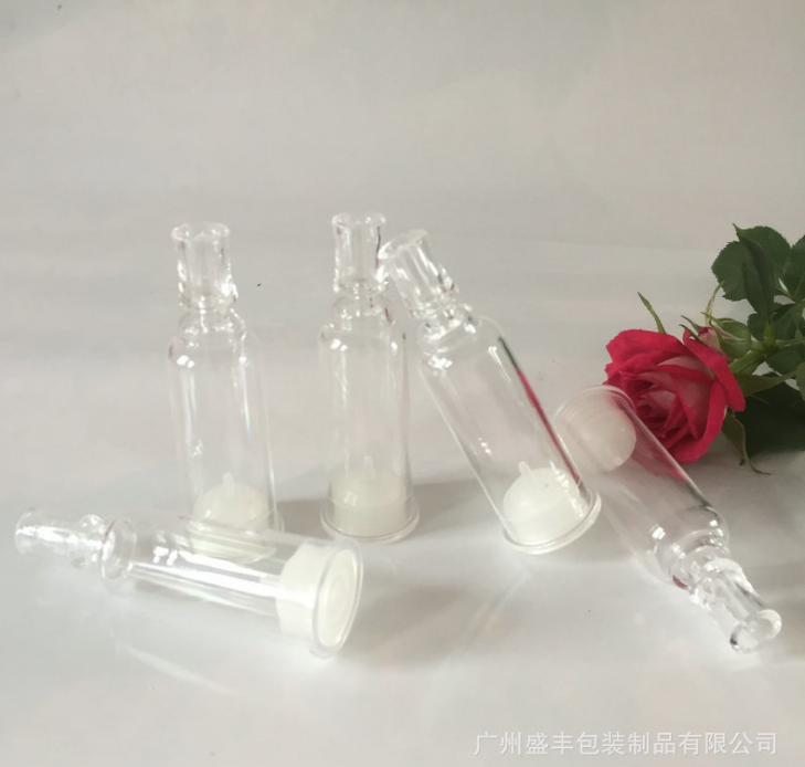 化妆品精油原液瓶厂家供应化妆品精油原液瓶 10ml梅花头小针管瓶 精华液化妆瓶