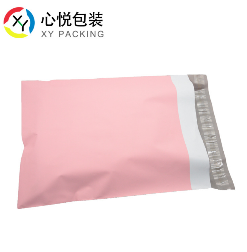 粉色印刷快遞袋圖片/粉色印刷快遞袋樣板圖 (3)