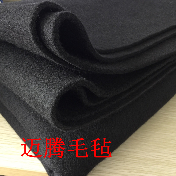 黑色滌綸毛氈布 地毯布 3毫米硬質(zhì)毛氈布 室內(nèi)裝飾音箱表面裝飾布