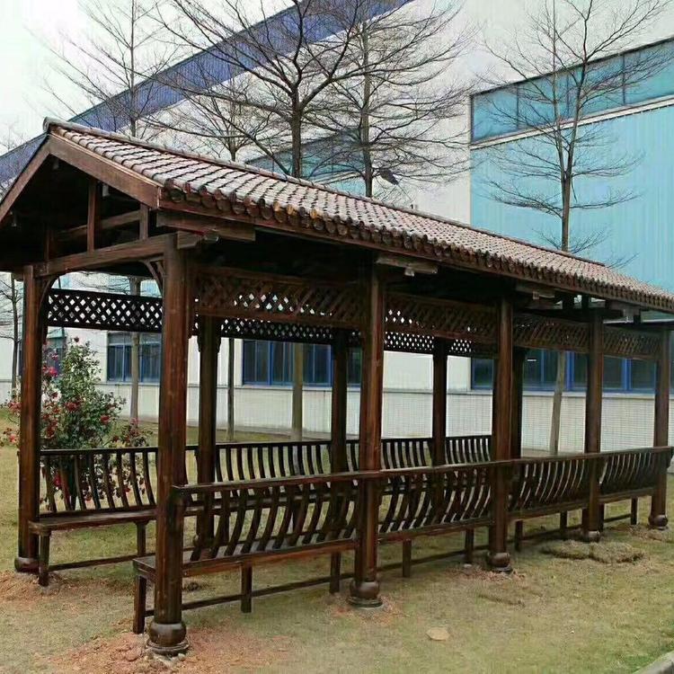 防腐木長廊圖片/防腐木長廊樣板圖 (3)