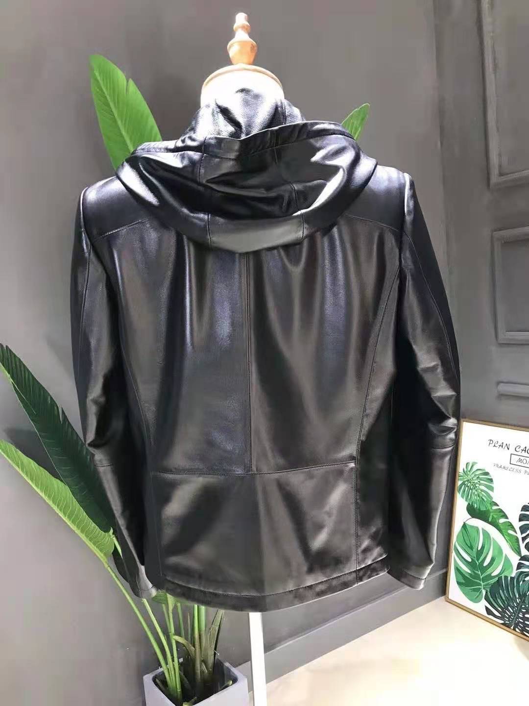 進(jìn)口綿羊皮連帽休閑皮衣圖片/進(jìn)口綿羊皮連帽休閑皮衣樣板圖 (3)