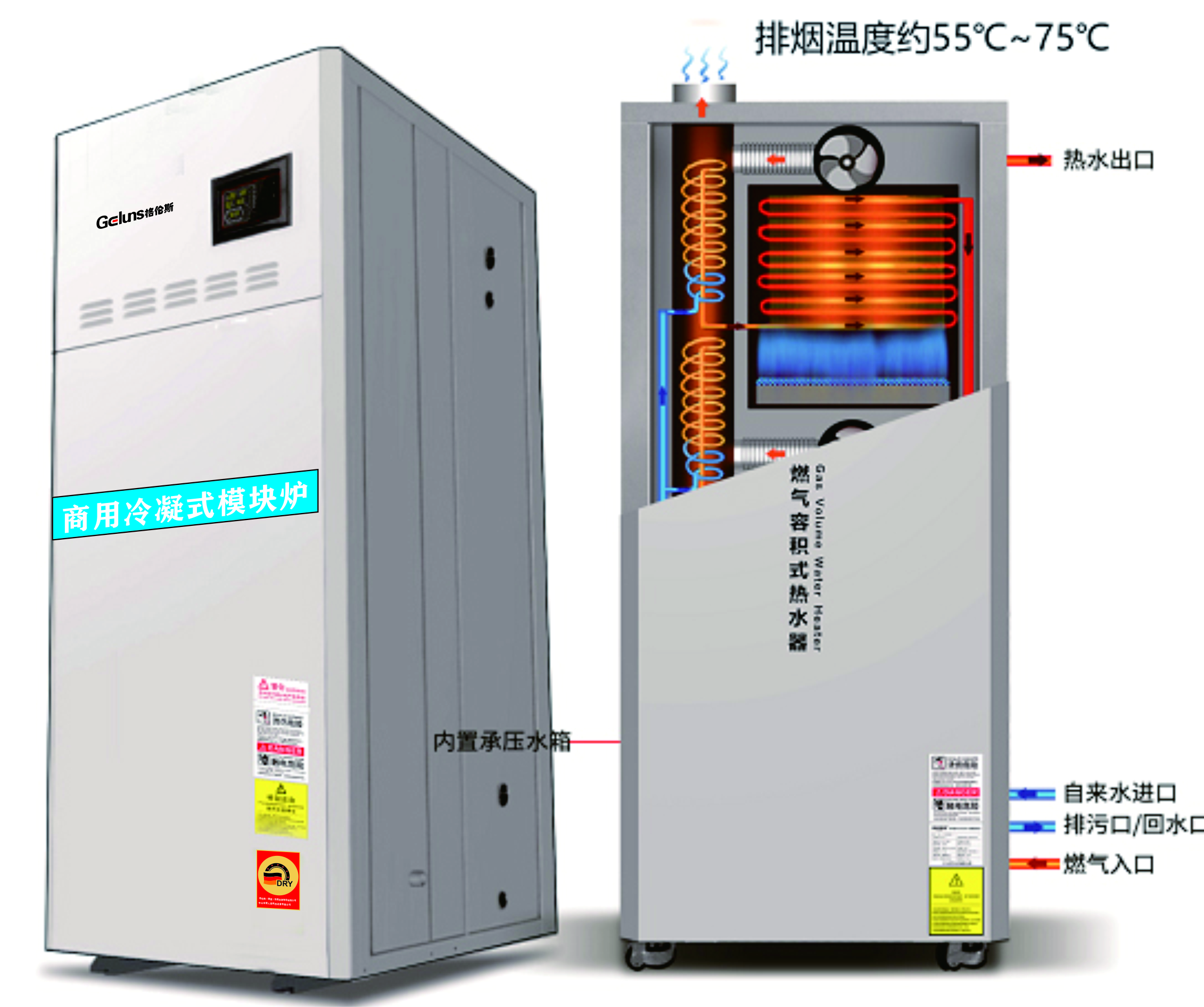 新疆冷凝燃气容积式热炉 新疆冷凝燃气容积式热炉报价 新疆冷凝燃气容积式热炉厂家-中山市德人意供热设备有限公司图片