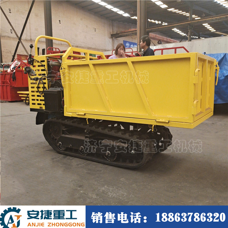 供應(yīng)1噸手扶式履帶運(yùn)輸車(chē) 果園搬運(yùn)手扶履帶拖拉機(jī) 升降式手扶履帶運(yùn)輸車(chē)