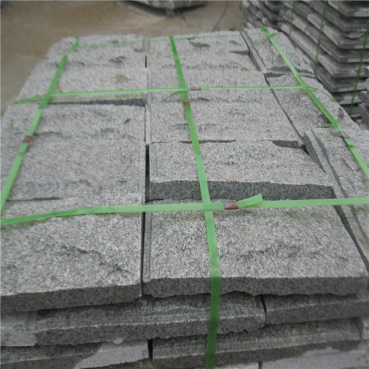 批發(fā)花崗巖踏步石 芝麻灰蘑菇石