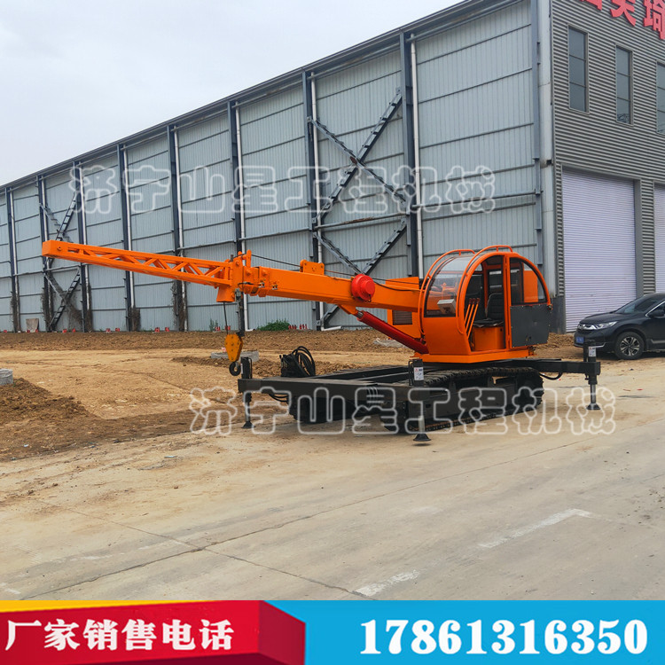 濟寧山星鋼制履帶起重機 山地電力工程用履帶吊 360°旋轉(zhuǎn)鋼制吊