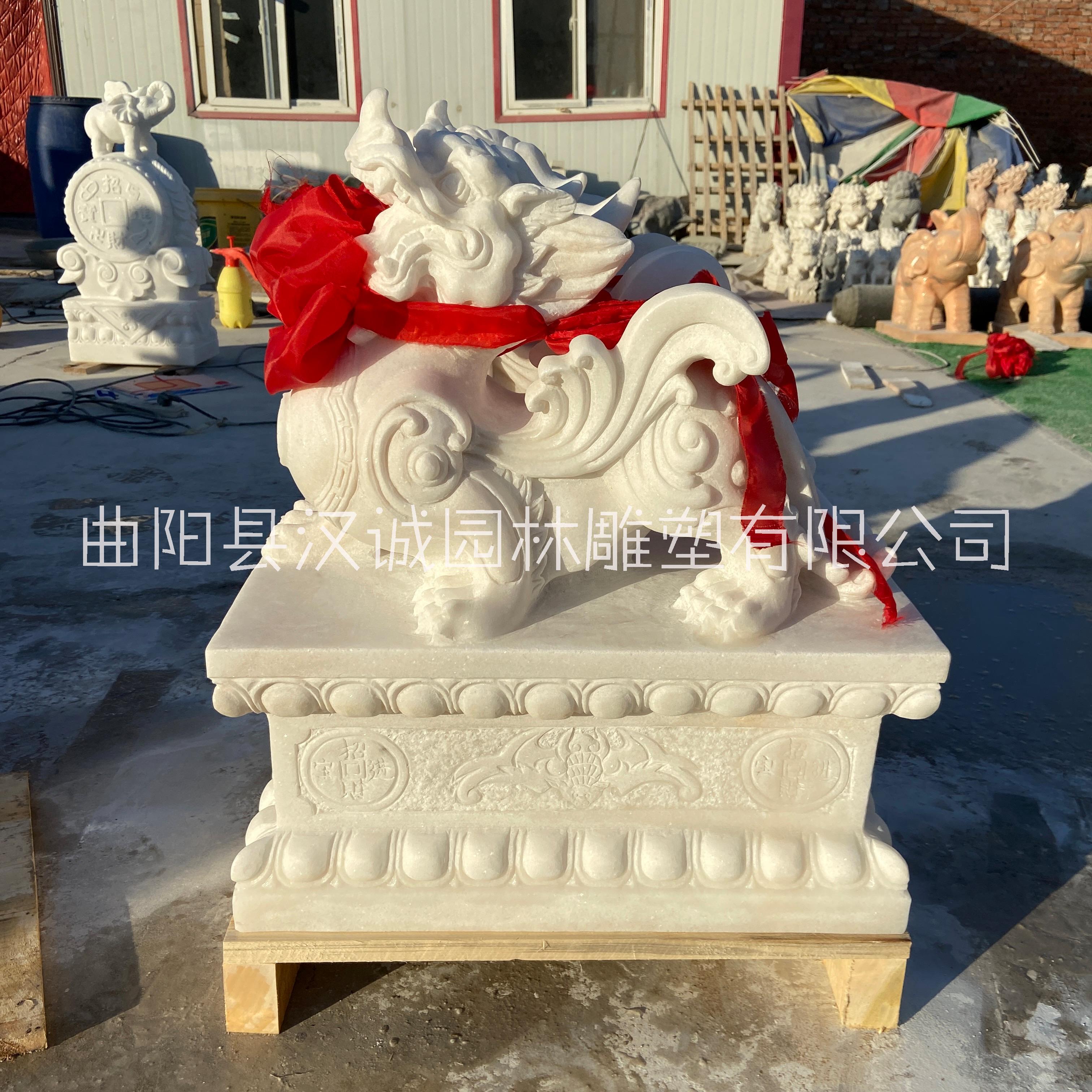 漢白玉貔貅圖片/漢白玉貔貅樣板圖 (2)