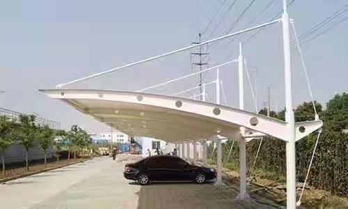 膜結(jié)構(gòu)車棚圖片/膜結(jié)構(gòu)車棚樣板圖 (4)