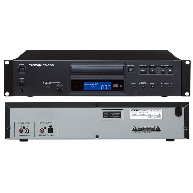 达斯冠 CD-200 Tascam CD播放机 专业CD播放机 高清音质 CD机 播放发烧机 TASCAM CD-200图片