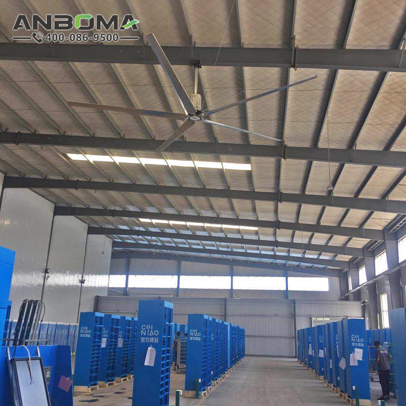 南京節(jié)能工業(yè)大吊扇  徐州大型工業(yè)風(fēng)扇廠家  工廠車間倉(cāng)儲(chǔ)物流降溫除濕