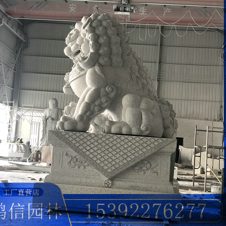 石雕獅子圖片/石雕獅子樣板圖 (3)