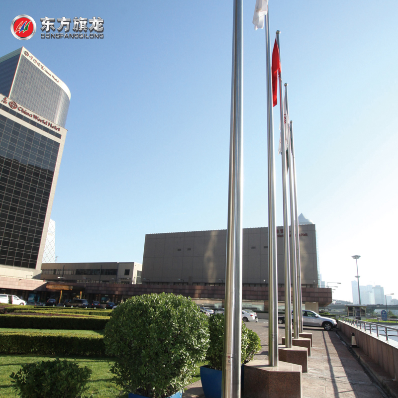不銹鋼電動手動錐形一體旗桿圖片/不銹鋼電動手動錐形一體旗桿樣板圖 (4)