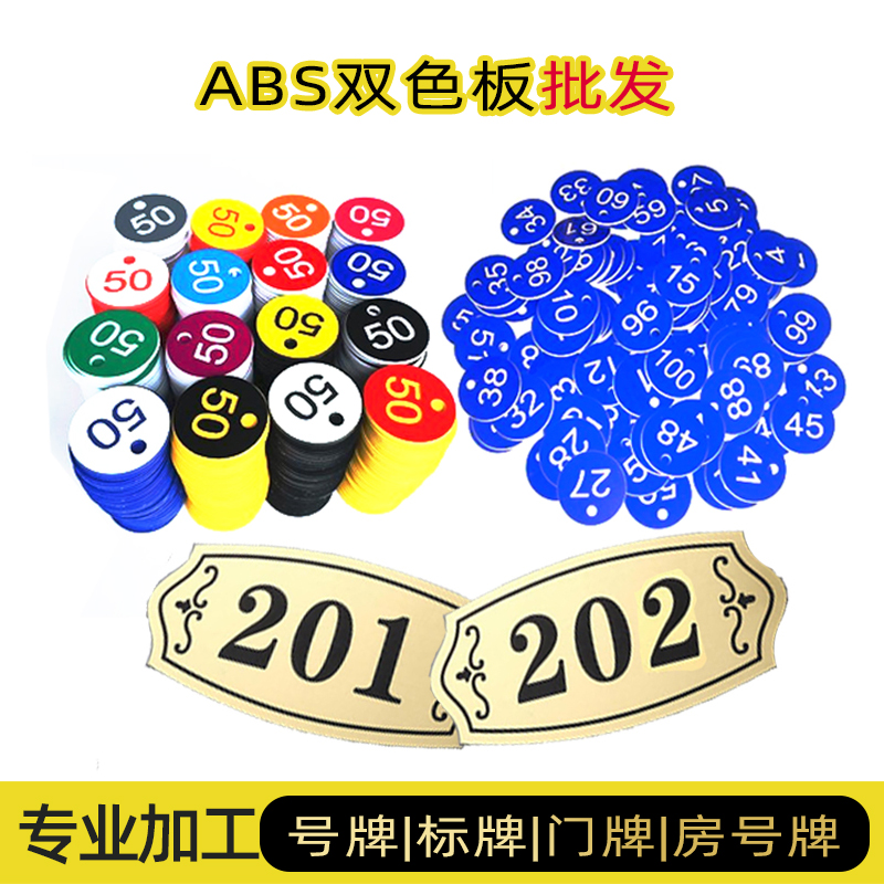 ABS雙色板 號牌銘牌標牌圖片/ABS雙色板 號牌銘牌標牌樣板圖 (1)