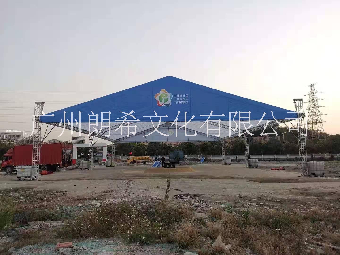 广州太空铝架雨棚搭建篷房出租图片