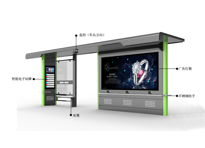 智能公交站台定做、哪个厂家好、出厂价、联系人【宿迁市兴科广告设备有限公司】图片