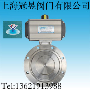上海冠昱閥門鑄鋼GIQ型氣動(dòng)蝶閥圖片