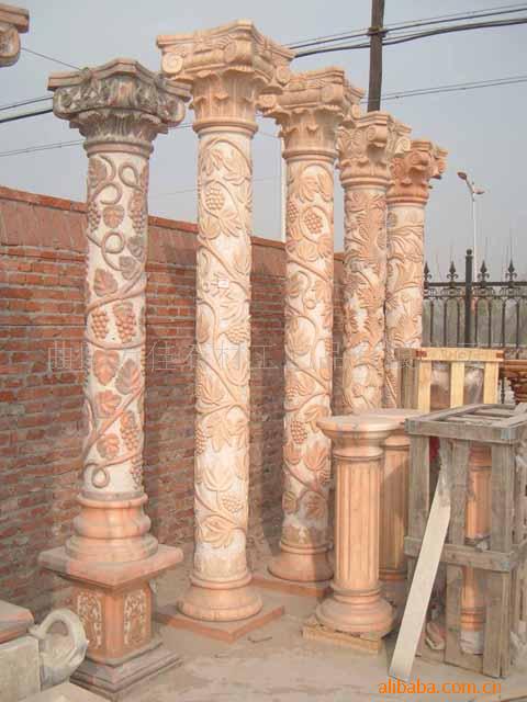 晚霞紅羅馬柱圖片/晚霞紅羅馬柱樣板圖 (1)