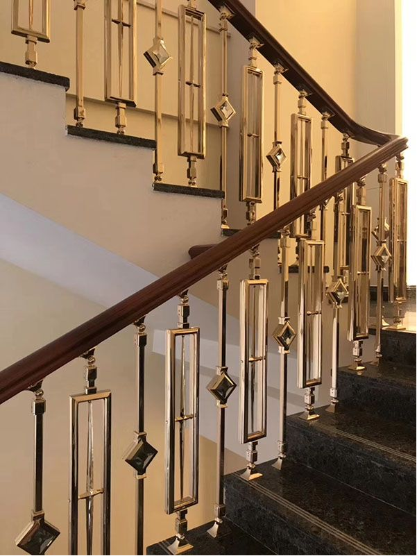 銅樓梯扶手圖片/銅樓梯扶手樣板圖 (4)
