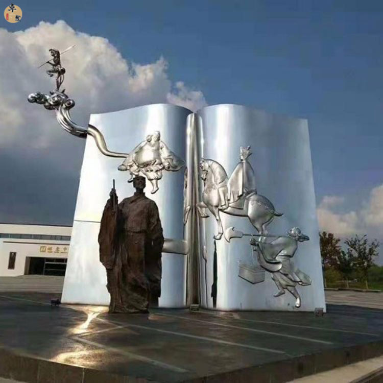 鏡面發(fā)光不銹鋼雕塑圖片