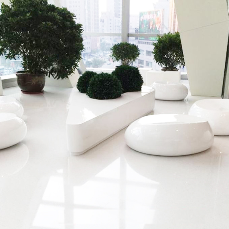 戶外休閑樹池坐凳雕塑 定制玻璃鋼廠家簡約座椅擺件 景觀雕塑定制