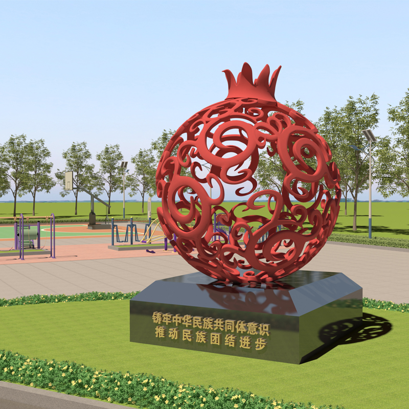 定制不銹鋼鏤空?qǐng)A球雕塑 戶外園林裝飾球藝術(shù)擺件 雕花金屬雕塑