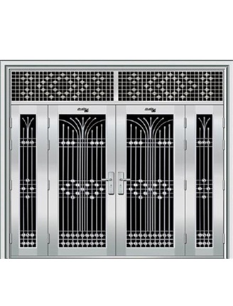 不锈钢四开门哪里有卖 定制不锈钢门图片